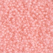 Miyuki seed beads 11/0 - Semi frosted baby pink lined crystal 11-1934 
